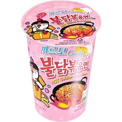 تصویر نودل ليوانی کره ای ساميانگ بلداک پنيری 80 گرم SAMYANG مدل Buldak Carbonara Samyang Hot Chicken Ramen Carbonara Flavor Cup 80gr