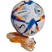 تصویر توپ هندبال جام جهانی با سوزن و تور از چرم مصنوعی 