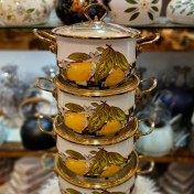 تصویر قابلمه لعابی کاراجا ساخت ترکیه ۸ پارچه۸۵۰۰۰ 