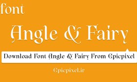 تصویر فونت Angle & Fairy انگلیسی 