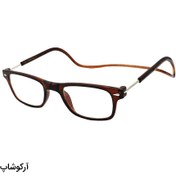 تصویر عینک مطالعه نمره +۲.۵۰ فریم مگنتی مدل ۲۲۱ قهوه ای 