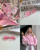 تصویر عينك آفتابي برند Dior زنانه صورتی ترند يووي 400 