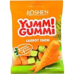 تصویر پاستیل هویجی روشن 70 گرمی | Roshen carrot farm 