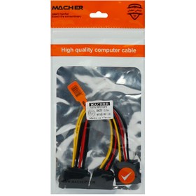 تصویر کابل برق یک به دو ساتا sata power cable 1 to 2