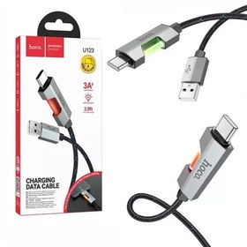 تصویر کابل تبدیل USB به USB-C هوکو مدل U123 طول 1.2 متر 