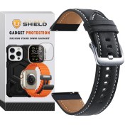 تصویر بند آلتیمیت شیلد مدل Leather SM TW مناسب ساعت هوشمند هایلو 