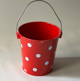 تصویر سطل خالدار فلزی 