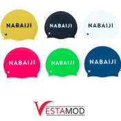 تصویر کلاه شنا نابایجی ساده بزرگسال_ سیلیکونی | Nabaiji simple swimming cap for adults silicone 