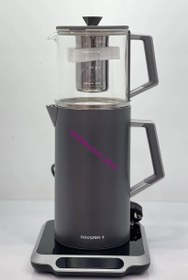 تصویر چای ساز روهم استیل دایتون پلاس DP-761 - مشکی Electric Tea Maker