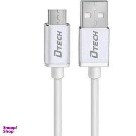 تصویر کابل تبدیل USB به microUSB دیتک مدل T0013 طول 0.1 متر 