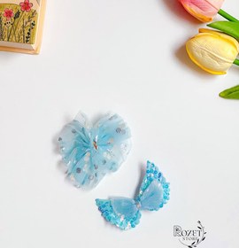 تصویر گل سر انبری رنگ آبی 