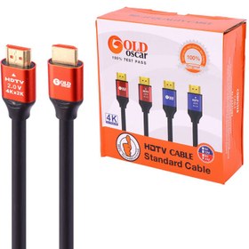 تصویر کابل تصویر Gold Oscar HDMI v2.0 4K طول 10m Gold Oscar HDMI Cable v2.0 4K 10m