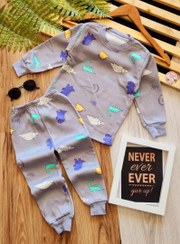 تصویر بلوز شلوار داخل کرک وارداتی ظرح دایناسور - سایز 