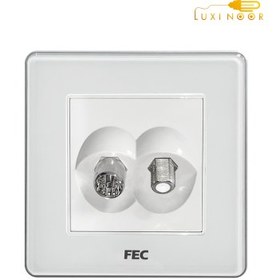 تصویر پریز آنتن و ماهواره کریستالی FEC کد PS03 