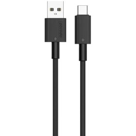 تصویر کابل Porodo USB به Type-C پی وی سی 1.2 متر - مدل Porodo USB A to C PVC Cable 1.2m - Black (PD-CBL0001-BK) 