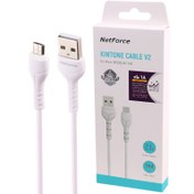 تصویر کابل تبدیل USB به MicroUSB نت فورس مدل NC-144 طول 1 متر Netforce NC-144 USB To MicroUSB 1M