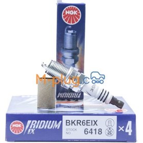 تصویر شمع تک پلاتین ان جی کا NGK – BKR6EIX- 6418 