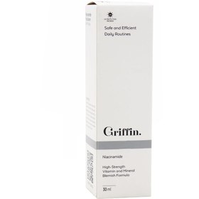 تصویر سرم تنظیم کننده چربی پوست نیاسینامید 30میل گریفین Griffin Niacinamide Face Serum 30ml