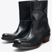 تصویر بوت زنانه زارا LEATHER COWBOY ANKLE BOOTS 