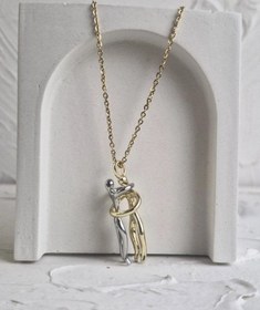 تصویر گردنبند استیل دوستی 