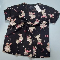 تصویر تیشرت نخ پنبه زنانه اچ اند ام قواره دار اصلی بنگلادشی T-shirt H&M