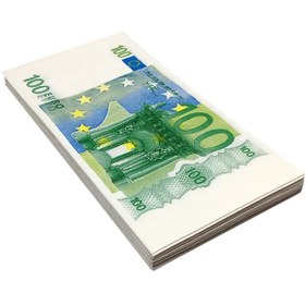 تصویر دستمال سفره طرح 100 یورو EURO 