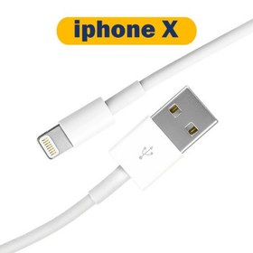 تصویر کابل شارژ لایتنینگ اپل مدل iPhone X طول ۱ متر 