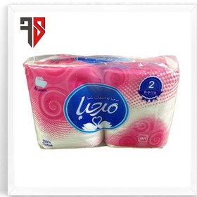 تصویر دستمال توالت دو قلوی مرحبا 