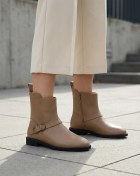 تصویر نیم بوت زنانه چرم ws۴۰۶۹ 