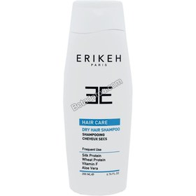 تصویر شامپو روزانه اریکه  مناسب موی خشک حجم 200 میل erikeh shampoo Hair Care for dry hair 200ml