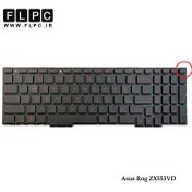 تصویر کیبورد لپ تاپ ایسوس Asus Rog ZX553VD بدون فریم-اینترکوچک-با بک لایت و کلید پاور 