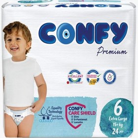 تصویر پوشک کانفی ترک سایز 6 بسته 28 عددی ا Confy diaper Size 6 Pack Of 28 Confy diaper Size 6 Pack Of 28