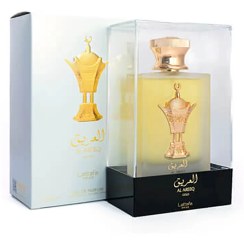 تصویر عطر ادکلن العریق گلد طلایی لطافه پراید ۱۰۰ میل اصل Lattafa Al Areeq Eau De Parfum 100ML