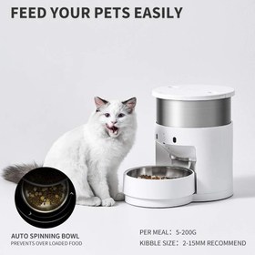 تصویر غذا خوری خودکار 3 لیتری گربه ، سگ برند : PETKIT کد :E 120 ا 3 liter automatic feeder for cats and dogs Brand: PETKIT Code: E 120 3 liter automatic feeder for cats and dogs Brand: PETKIT Code: E 120