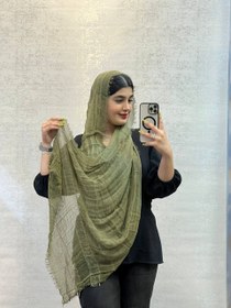 تصویر شال دورریش - آبی آسمانی 