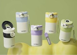 تصویر تراول ماگ لمسی دکمه نقره ای 