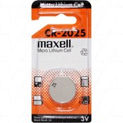 تصویر باتری سکه‌ای مکسل مدل CR-2025 میکرو لیتیوم maxell cr-2025 battery micro lithion cell