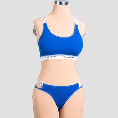 تصویر ست نیم تنه و شورت کلوین زنانه – برند EMA EMA Calvin Women's Crop Top & Panty Set