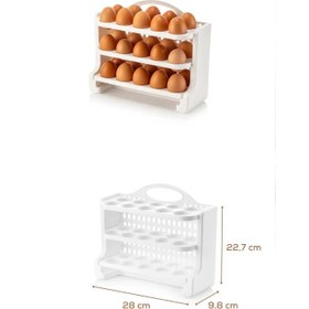 تصویر جا تخم مرغی 30 عددی وینف سفید 