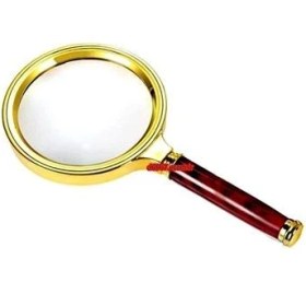 تصویر ذره بین طلائی 7 سانت 