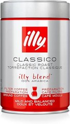 تصویر illy Classico Classic Roast Filter Ground Coffee Tins 250g 