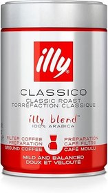 تصویر illy Classico Classic Roast Filter Ground Coffee Tins 250g 