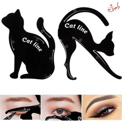 تصویر شابلون خط چشم گربه ای Eyeliner Stencil Cat Line