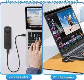 تصویر دوربین بادی کمرا کوچک و حرفه‌ای Mini Body Camera 1080P Mini Body Camera 1080P