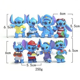 تصویر فیگور استیچ مجموعه 8 عددی از انیمیشن لیلو و استیچ Stitch figure 