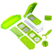 تصویر خردکن دستی نایسر دایسر مدل Plus مجموعه 8 عددی Nicer Dicer Plus 8 pieces