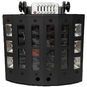 تصویر افکت نورپردازی 3 کاره شصت لنز، لیزر و بلک لایت 