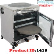 تصویر تنور گازی مبتکر مدل TG-127 نیمه استیل ساج دار 