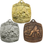 تصویر مدال قهرمانی طلا نقره برنز کشتی 