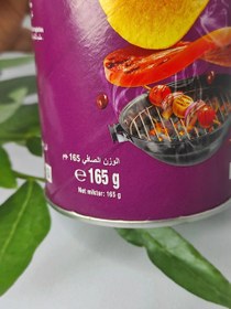 تصویر چیپس سیب زمینی پرینگلز طعم باربیکیو 165 گرمی باکس 19 عددی Pringles BBQ Potato Chips 165 gr